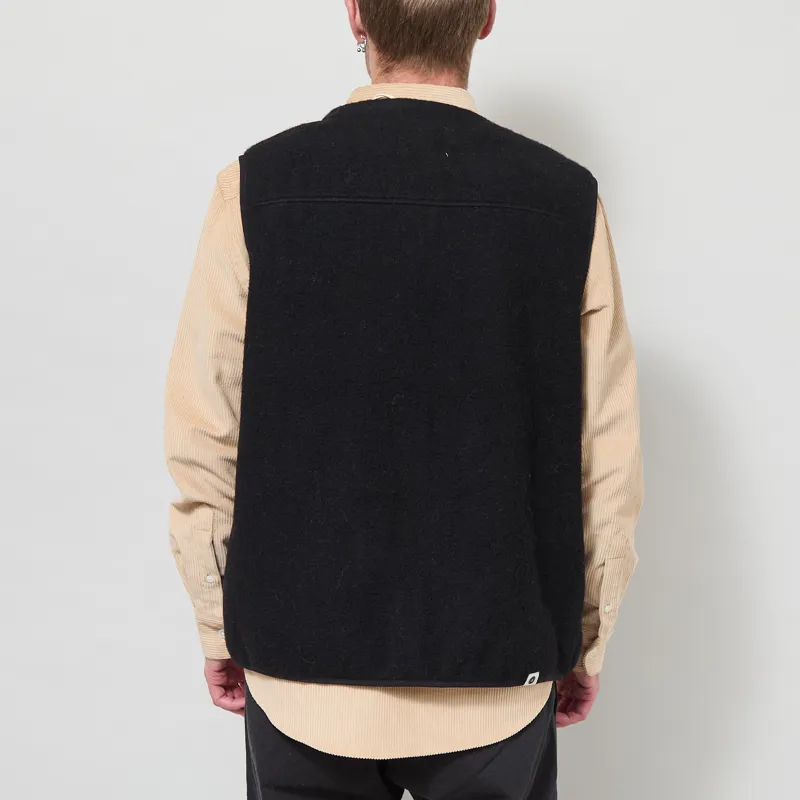Anerkjendt Akrasmus Boiled Wool Gilet Caviar-2