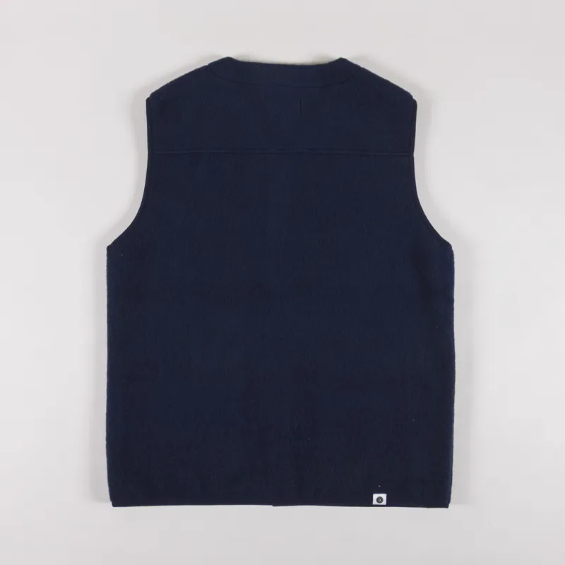 Anerkjendt Akrasmus Boiled Wool Gilet Sky Captain-1