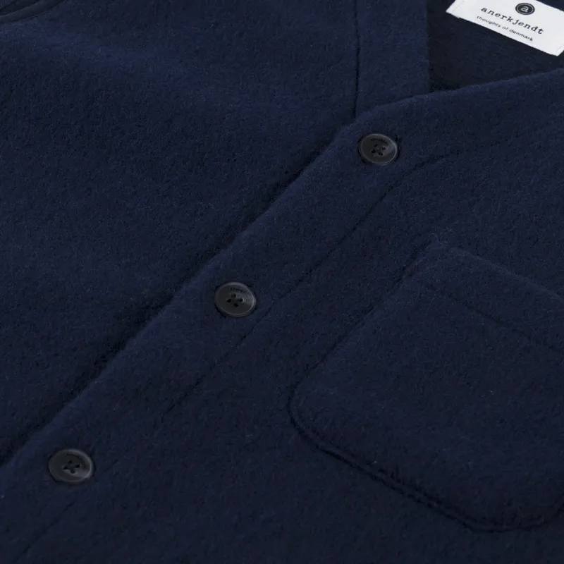 Anerkjendt Akrasmus Boiled Wool Gilet Sky Captain-5