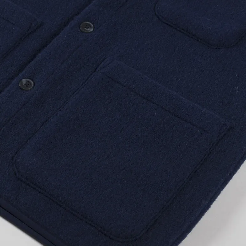 Anerkjendt Akrasmus Boiled Wool Gilet Sky Captain-6