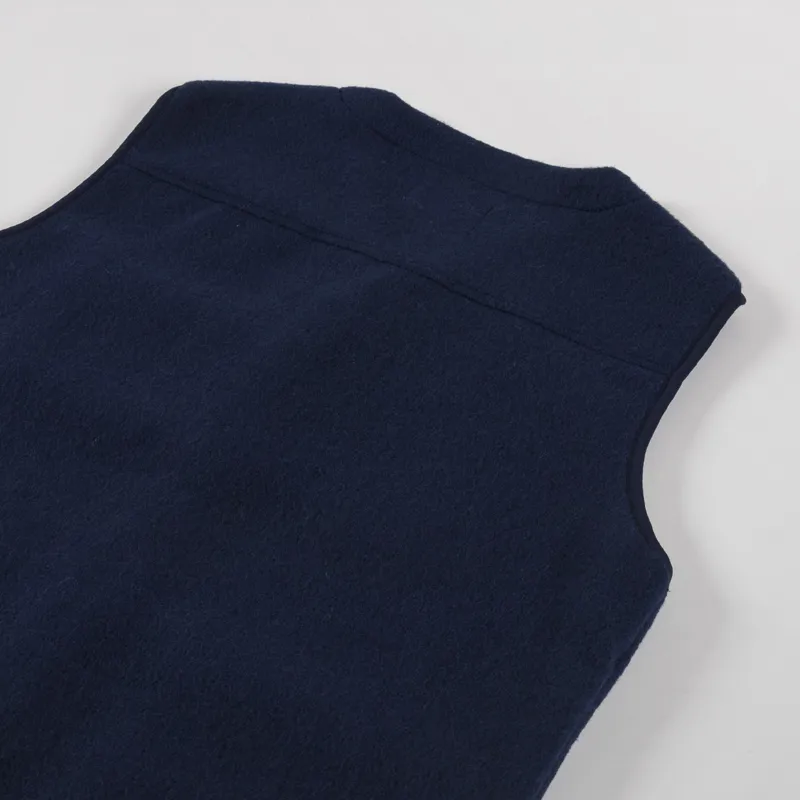 Anerkjendt Akrasmus Boiled Wool Gilet Sky Captain-3