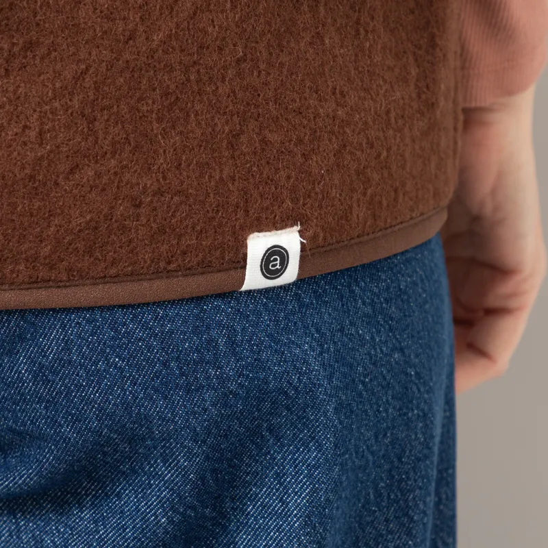 Anerkjendt Womens Akrasmus Boiled Wool Gilet Carafe-7