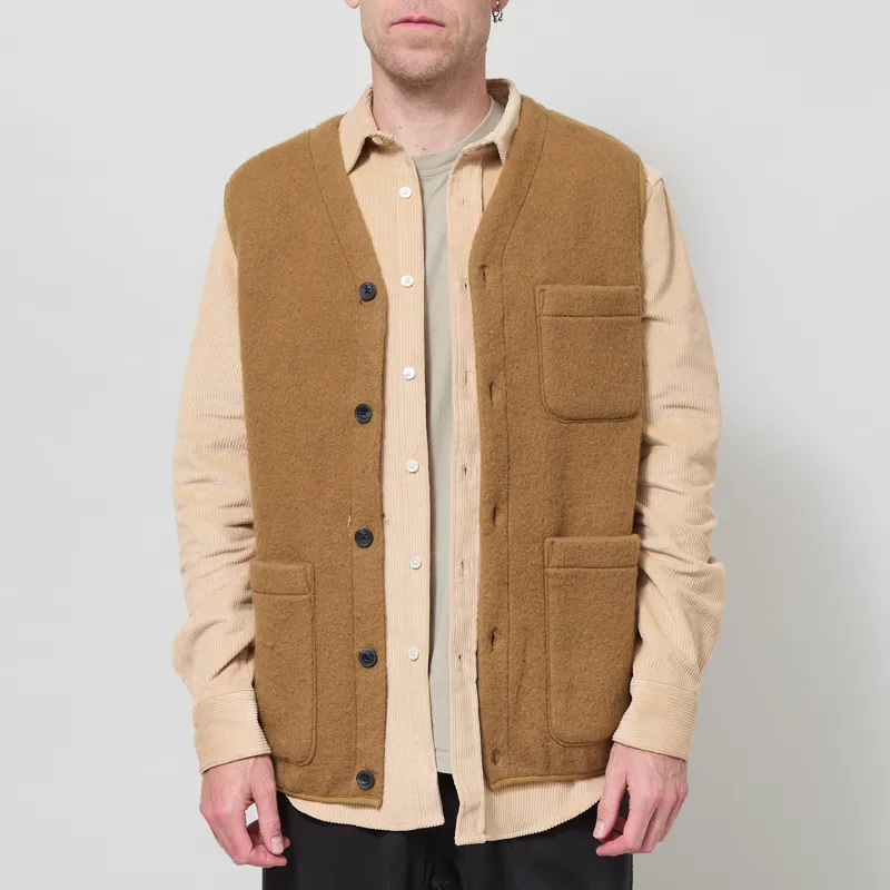 Anerkjendt Akrasmus Boiled Wool Gilet Ermine