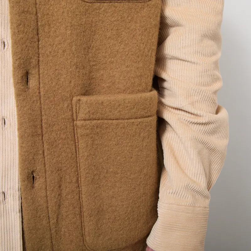 Anerkjendt Akrasmus Boiled Wool Gilet Ermine-6