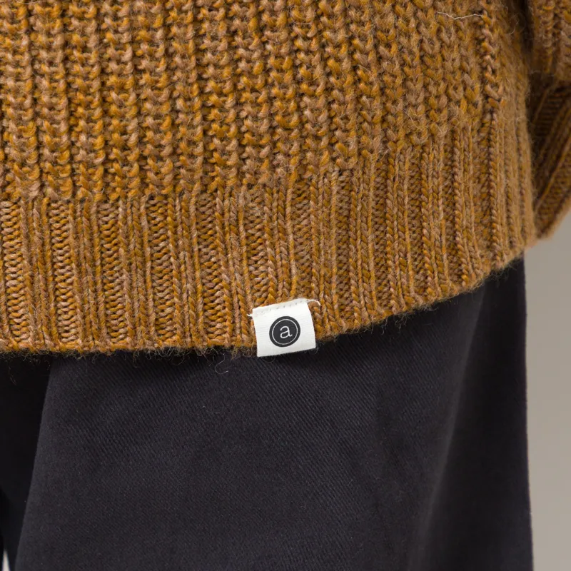 Anerkjendt Womens Aksune Structure Knit Golden Brown-6