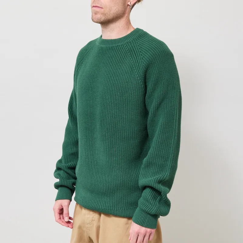 Anerkjendt Aksune Patent Knit Hunter Green-1