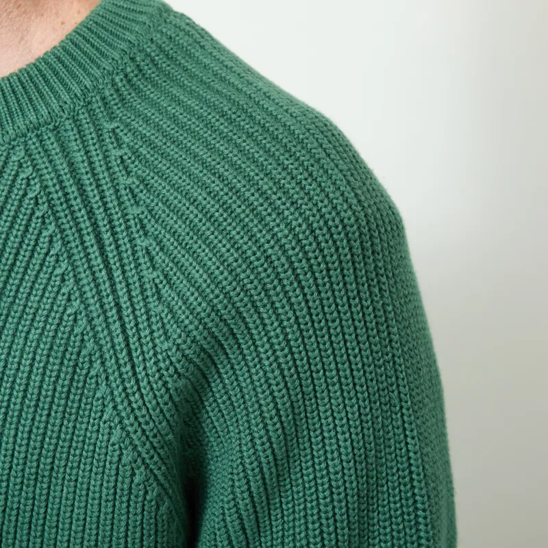 Anerkjendt Aksune Patent Knit Hunter Green-4