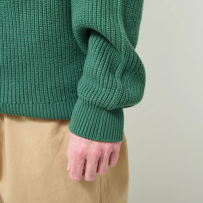 Anerkjendt Aksune Patent Knit Hunter Green-5