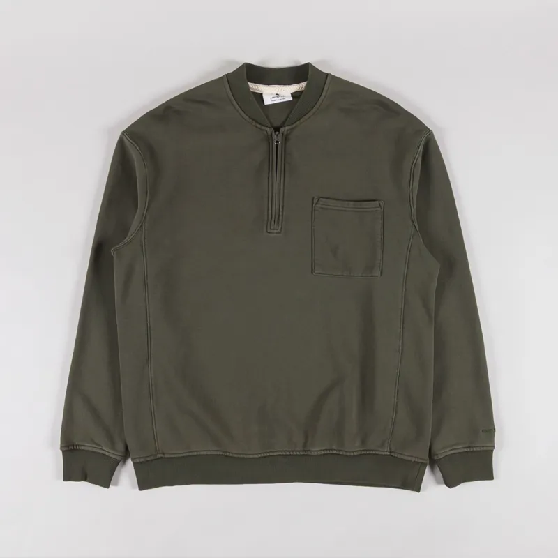 Anerkjendt Aktoni Basic Half Zip Forest Night
