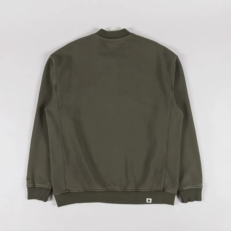 Anerkjendt Aktoni Basic Half Zip Forest Night-1