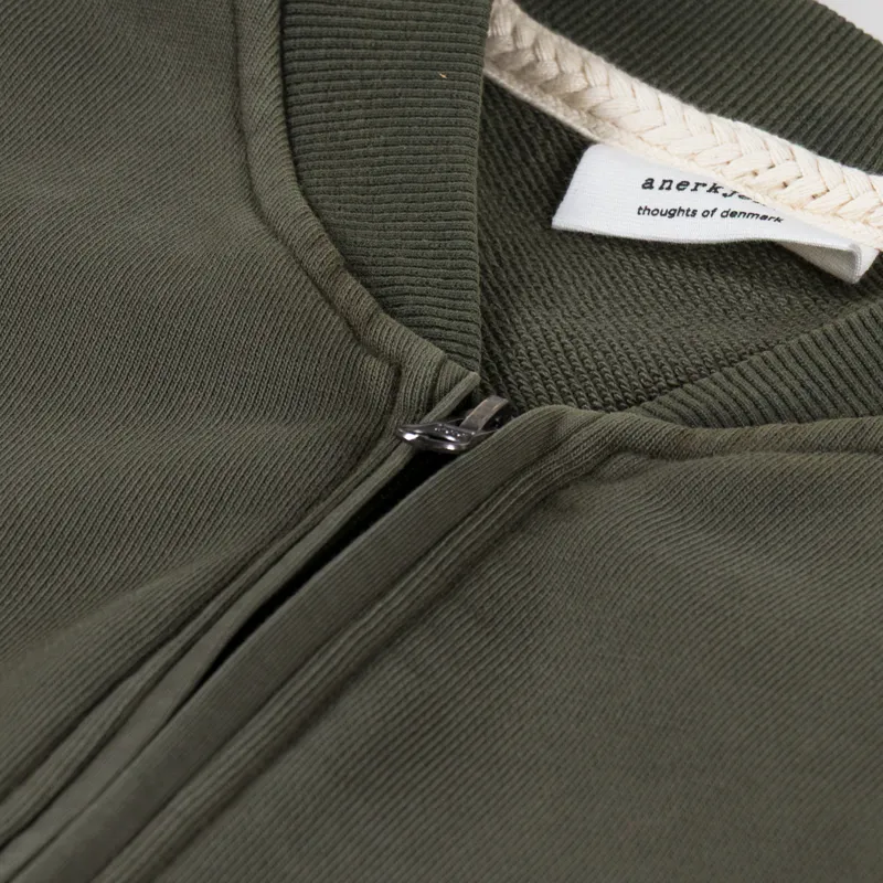 Anerkjendt Aktoni Basic Half Zip Forest Night-5