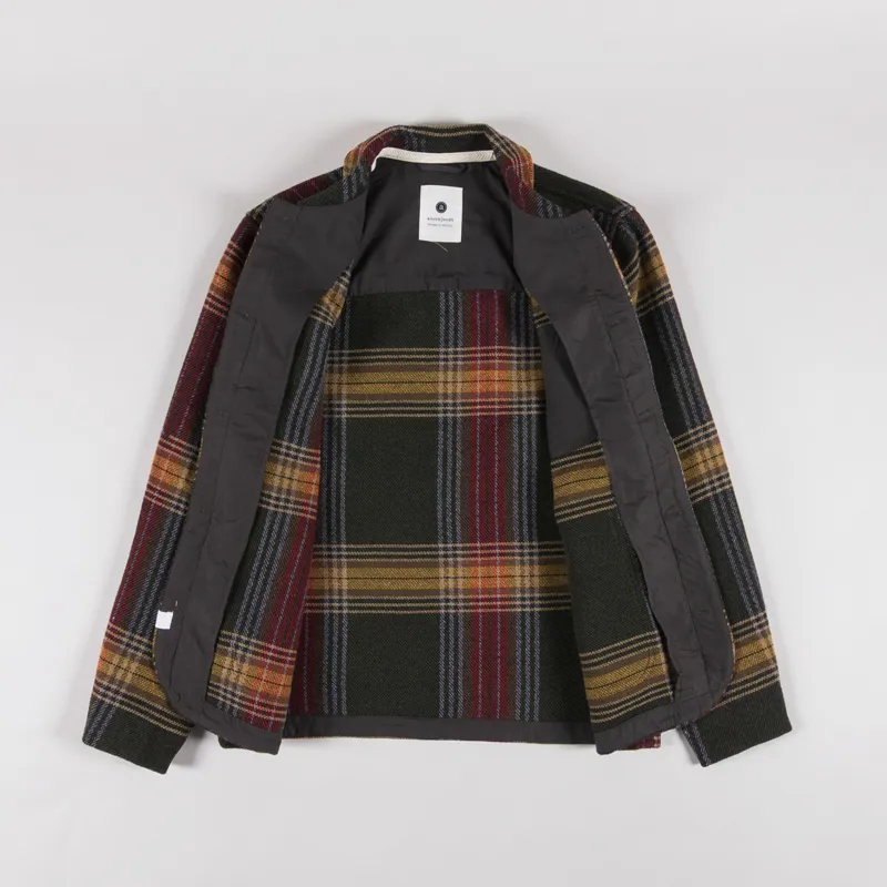 Anerkjendt Akoscar Heavy Twill Overshirt Forest Night-1