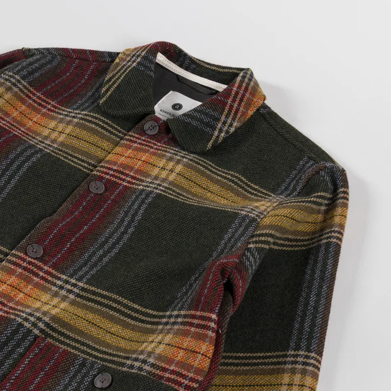 Anerkjendt Akoscar Heavy Twill Overshirt Forest Night-3