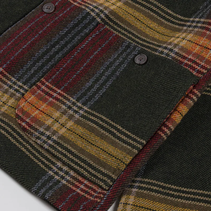 Anerkjendt Akoscar Heavy Twill Overshirt Forest Night-8