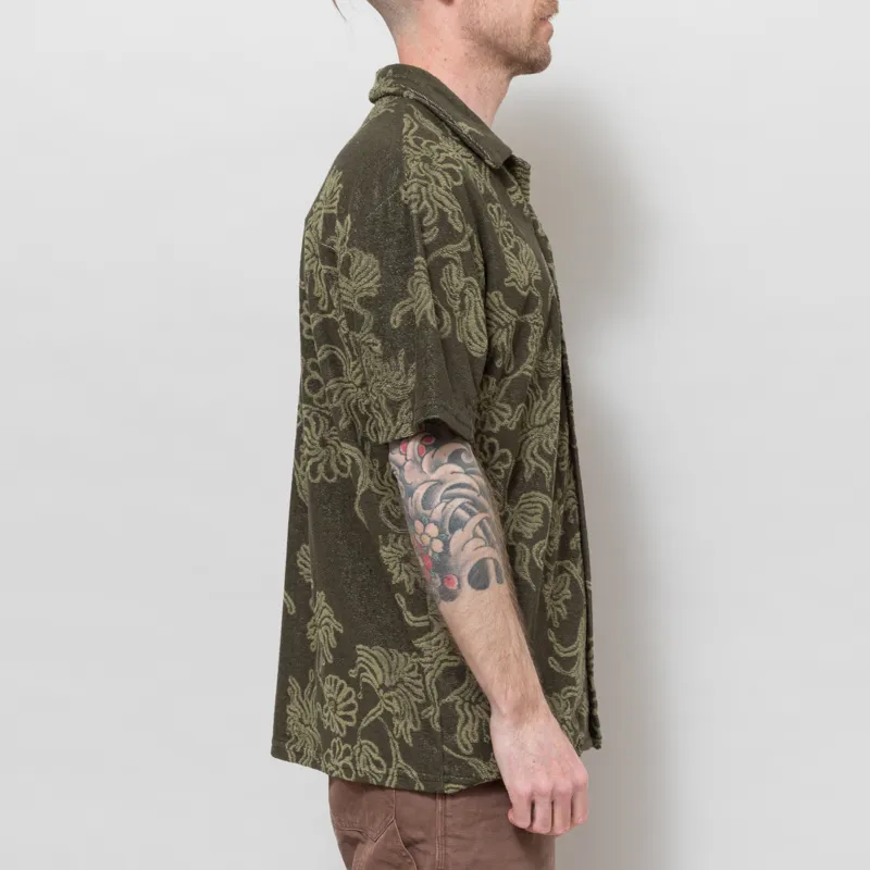 Anerkjendt Akleander Frotte Jac Shirt Forest Night-4