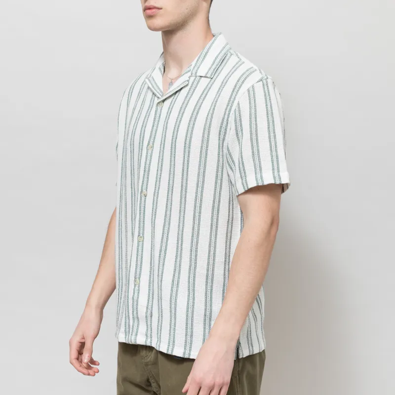 Anerkjendt Akleander Struc Stripe2 Shirt Tofu-1
