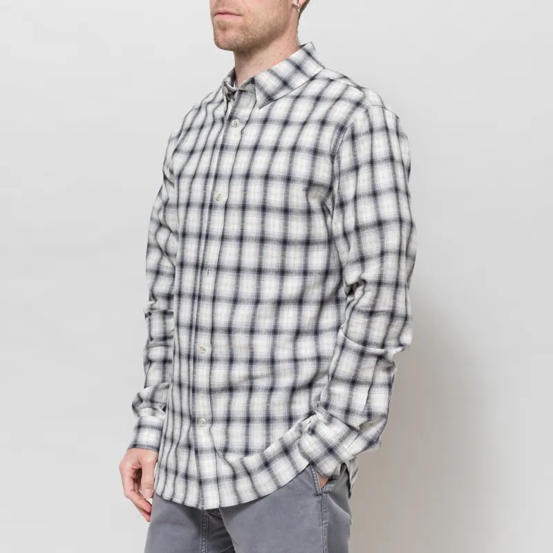 Anerkjendt Aklasse Check Long Sleeve Shirt Sky Captain-1