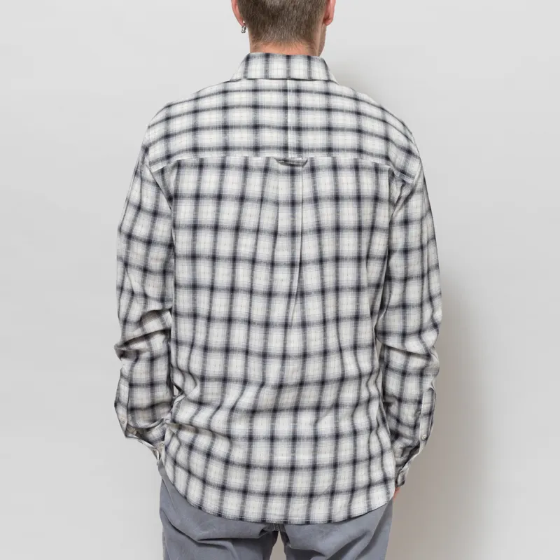 Anerkjendt Aklasse Check Long Sleeve Shirt Sky Captain-2