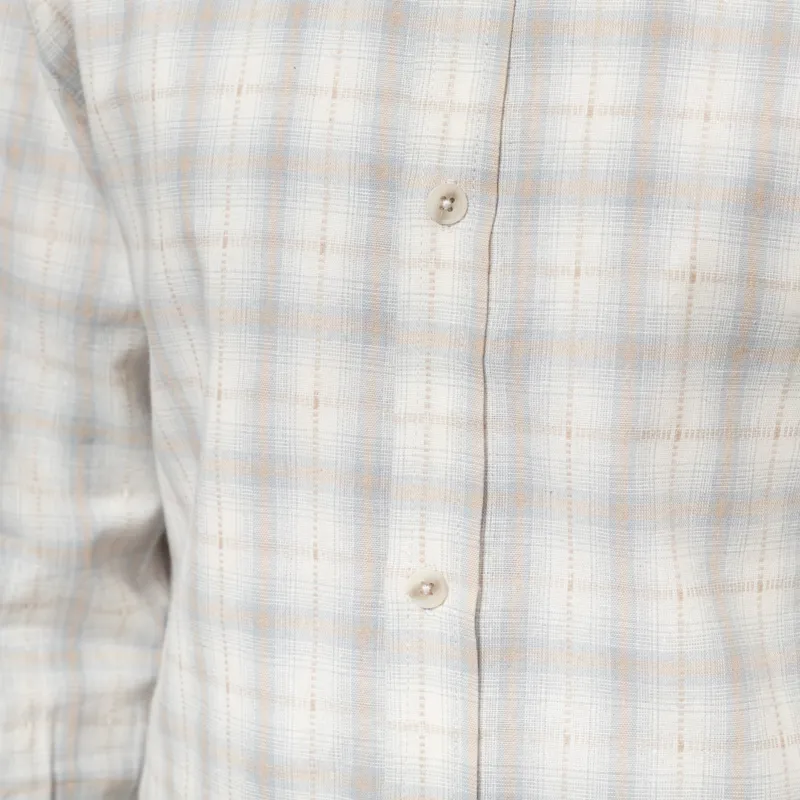 Anerkjendt Aklasse Check Long Sleeve Shirt Light Blue-4