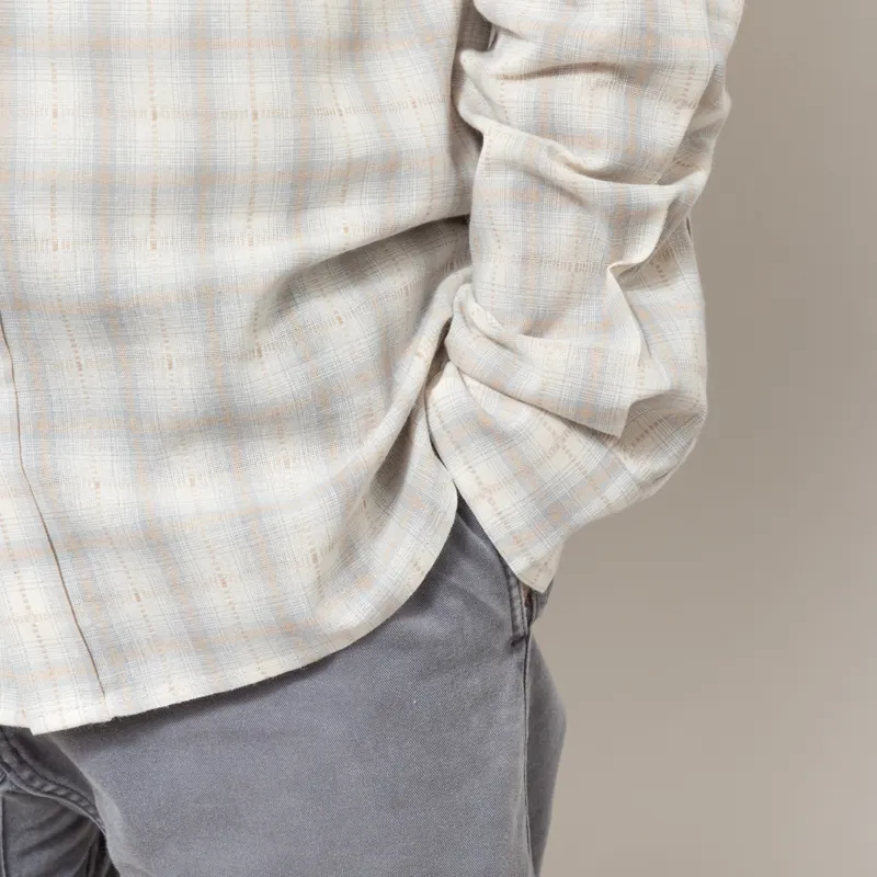Anerkjendt Aklasse Check Long Sleeve Shirt Light Blue-7