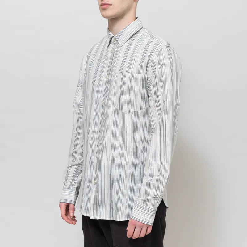 Anerkjendt Aklasse Stripe Long Sleeve Shirt Tofu-1