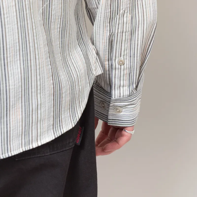 Anerkjendt Aklasse Stripe Long Sleeve Shirt Tofu-8