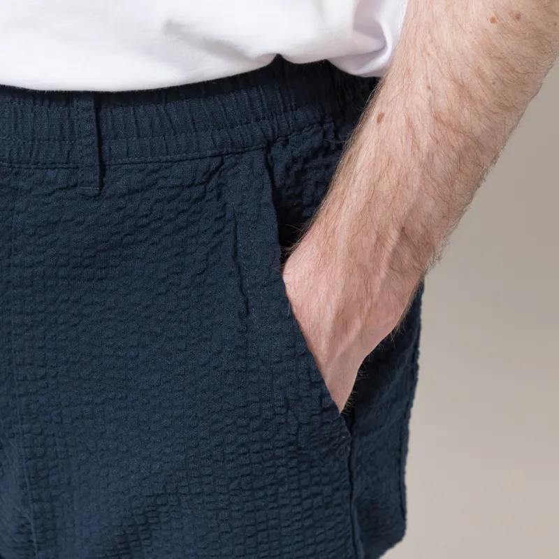 Anerkjendt Akjan Seersucker Shorts Sky Captain-4