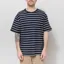 Anerkjendt Akvillads Structure Stripe T Shirt Sky Captain