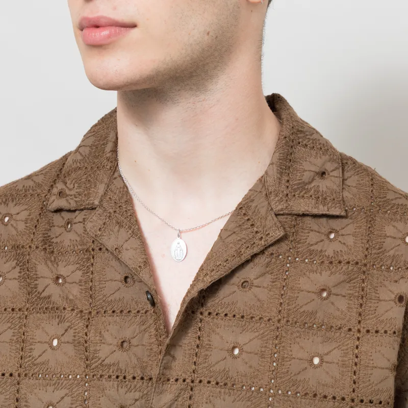 Anerkjendt Akleander Lace Embroidered Shirt Teak-3