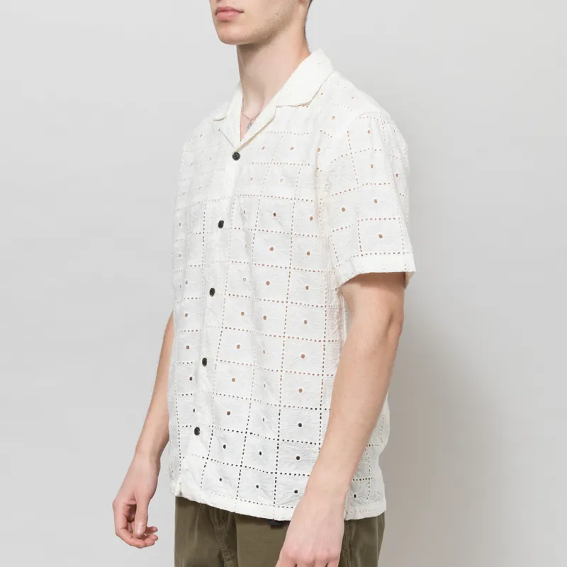 Anerkjendt Akleander Lace Embroidered Shirt Tofu-1