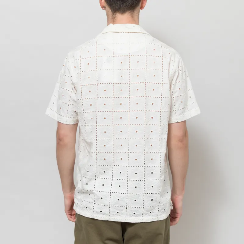 Anerkjendt Akleander Lace Embroidered Shirt Tofu-2