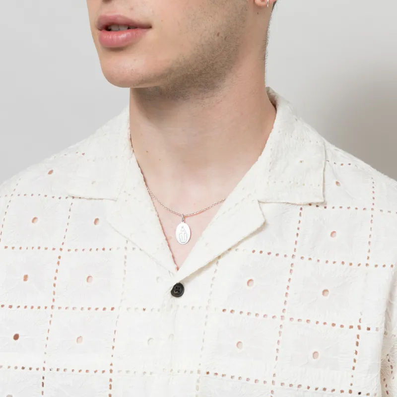 Anerkjendt Akleander Lace Embroidered Shirt Tofu-3