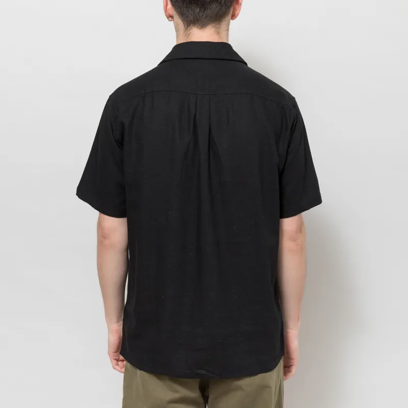 Anerkjendt Akleo Cot/Linen/Vis Shirt Caviar-2