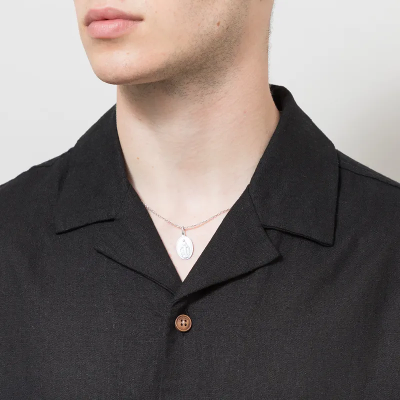 Anerkjendt Akleo Cot/Linen/Vis Shirt Caviar-4