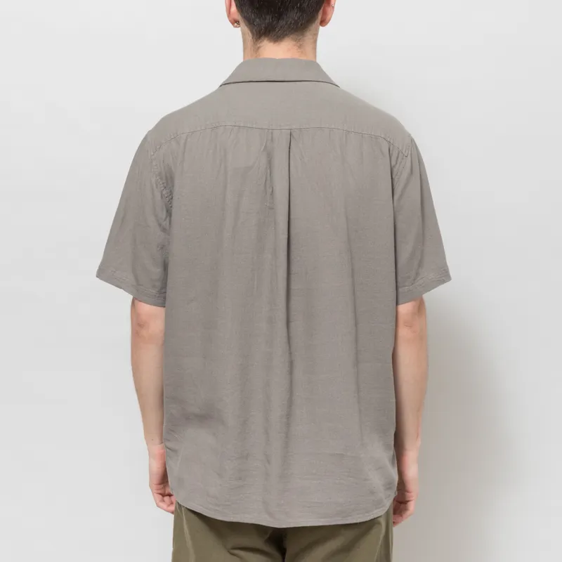 Anerkjendt Akleo Cot/Linen/Vis Shirt Grey Flannel-2