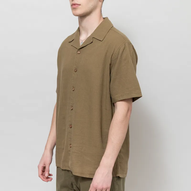 Anerkjendt Akleo Cot/Linen/Vis Shirt Teak-1