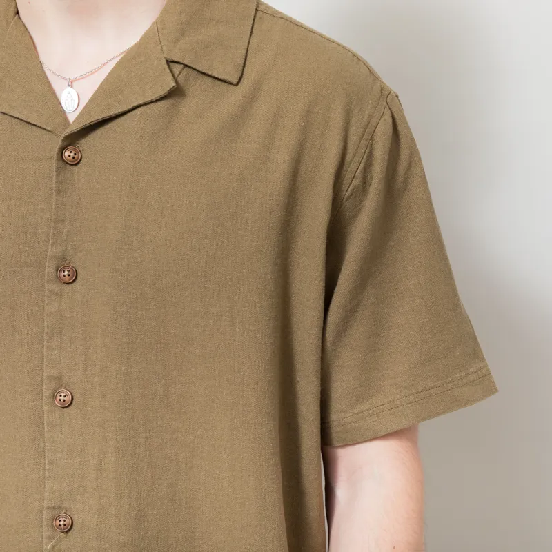 Anerkjendt Akleo Cot/Linen/Vis Shirt Teak-4