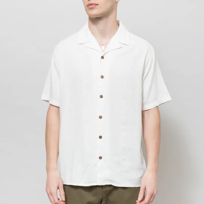 Anerkjendt Akleo Cot/Linen/Vis Shirt Tofu