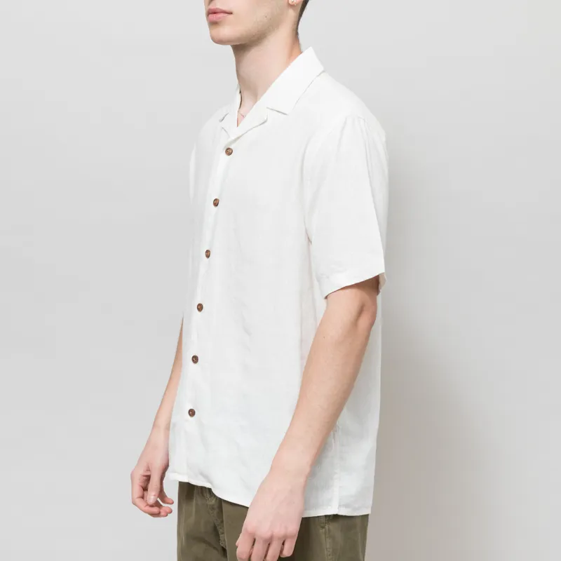 Anerkjendt Akleo Cot/Linen/Vis Shirt Tofu-1