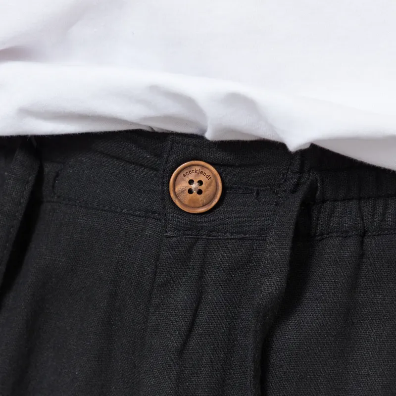 Anerkjendt Akjames Cot/Linen/Vis ELA Shorts Caviar-3