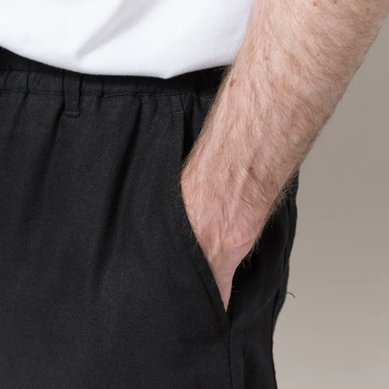Anerkjendt Akjames Cot/Linen/Vis ELA Shorts Caviar-4