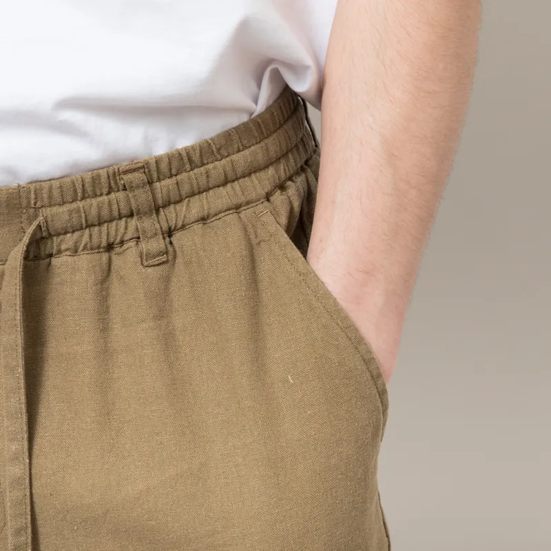 Anerkjendt Akjames Cot/Linen/Vis ELA Shorts Teak-5