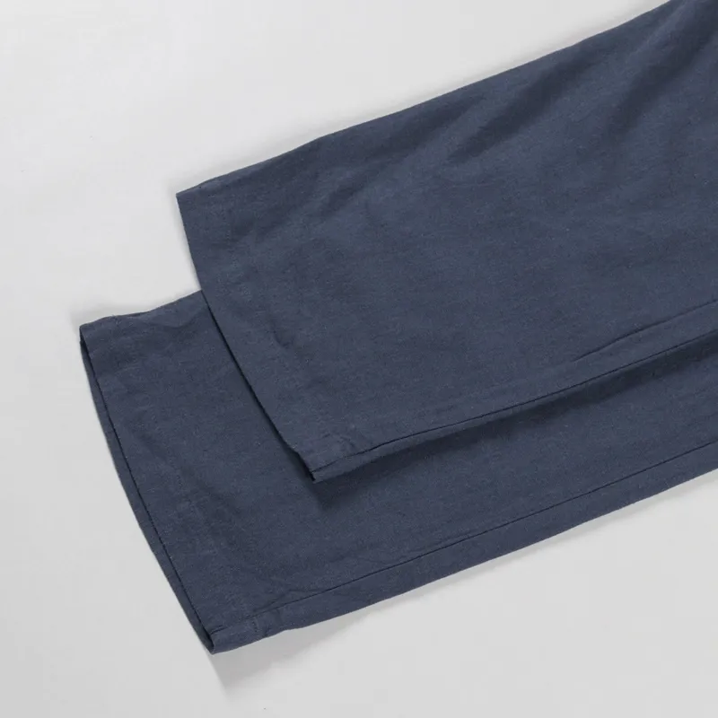 Anerkjendt Akjan Cot/Linen/Vis ELA Pants Blue Indigo-6
