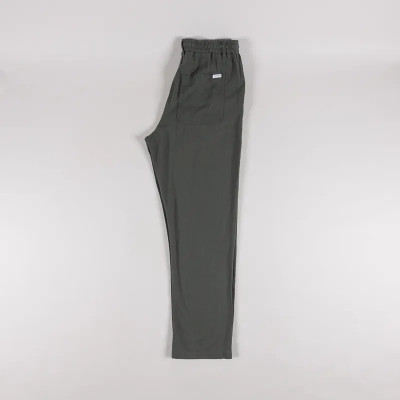 Anerkjendt Akjan Cot/Linen/Vis ELA Pants Forest Night-2