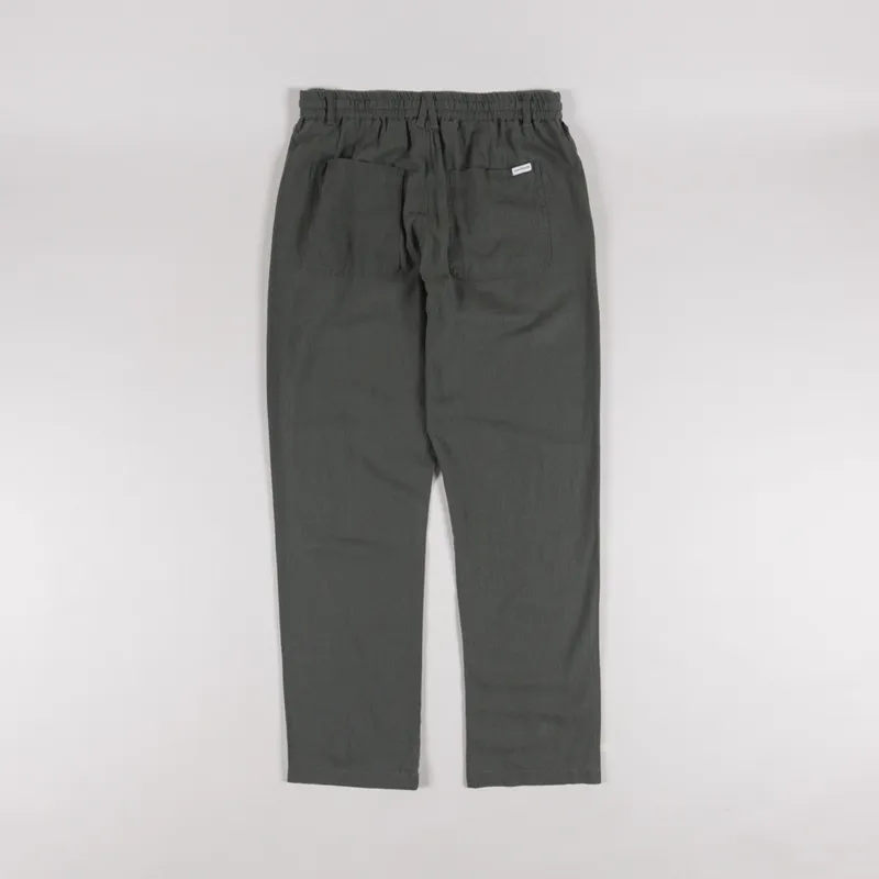 Anerkjendt Akjan Cot/Linen/Vis ELA Pants Forest Night-1