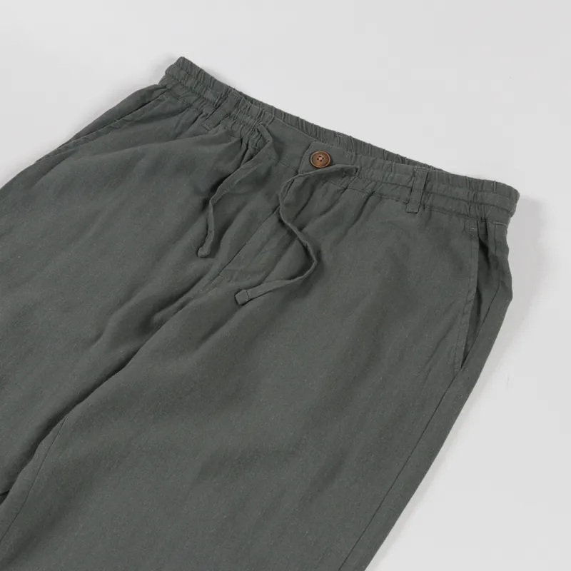 Anerkjendt Akjan Cot/Linen/Vis ELA Pants Forest Night-3