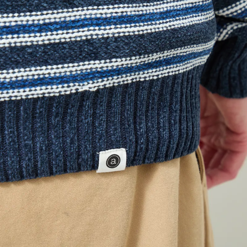 Anerkjendt Aksune Chenille Stripe Knit Sky Captain-7