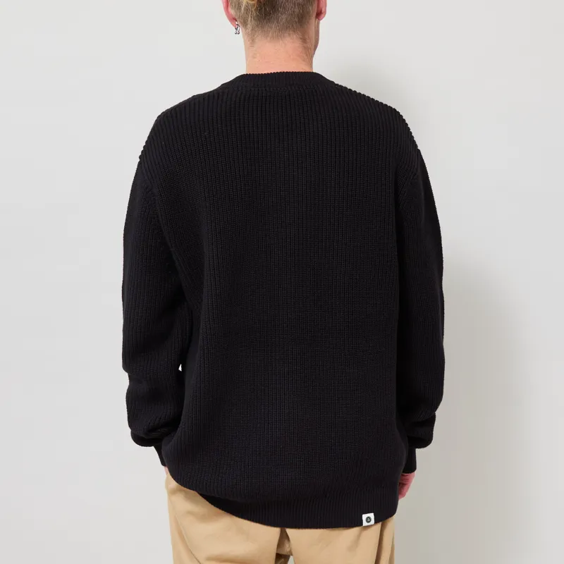 Anerkjendt Aksinus Bomber Knit Cardigan Caviar-2