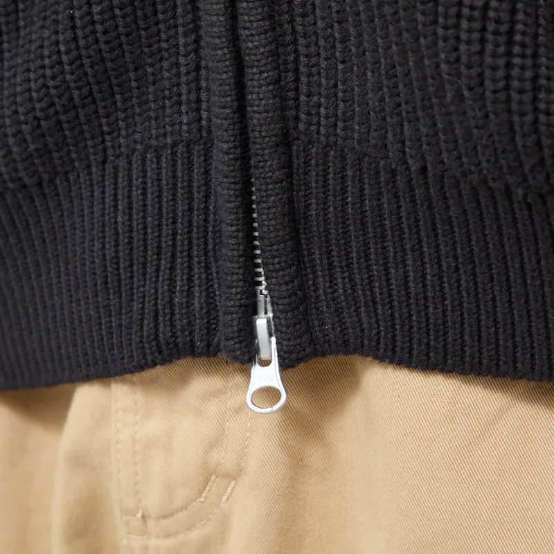 Anerkjendt Aksinus Bomber Knit Cardigan Caviar-8