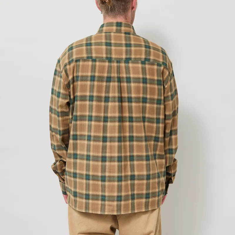 Anerkjendt Akotto Flannel Check Shirt Hunter Green-2